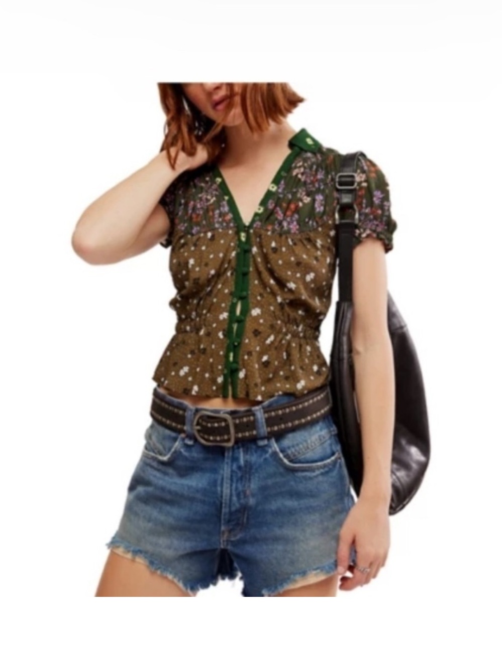 BNWT Free People Bella Button Up Shirt sz S
